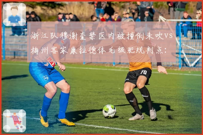 浙江队穆谢奎禁区内被撞倒未吹vs梅州客家康拉德体毛级犯规判点：对抗强度标准不一